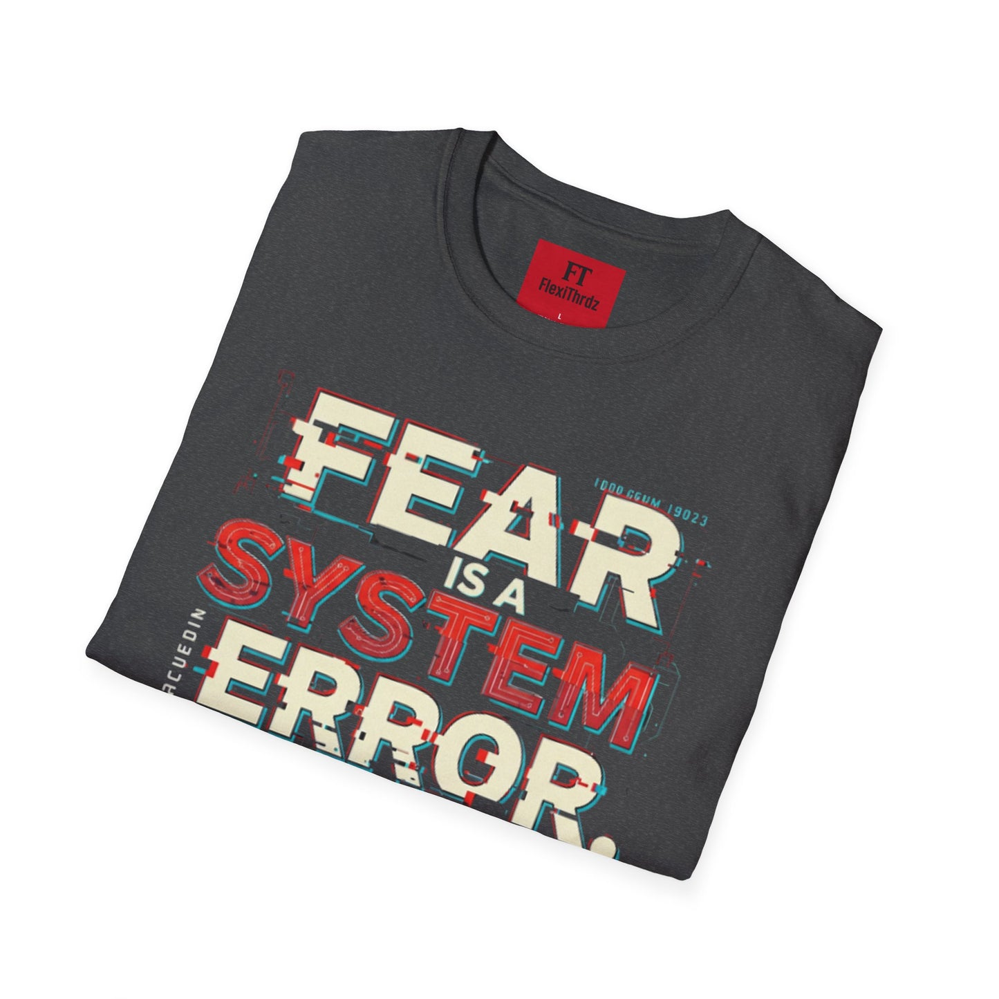 Fear is a System Error Unisex T-Shirt - Edgy Skull Graphic Tee