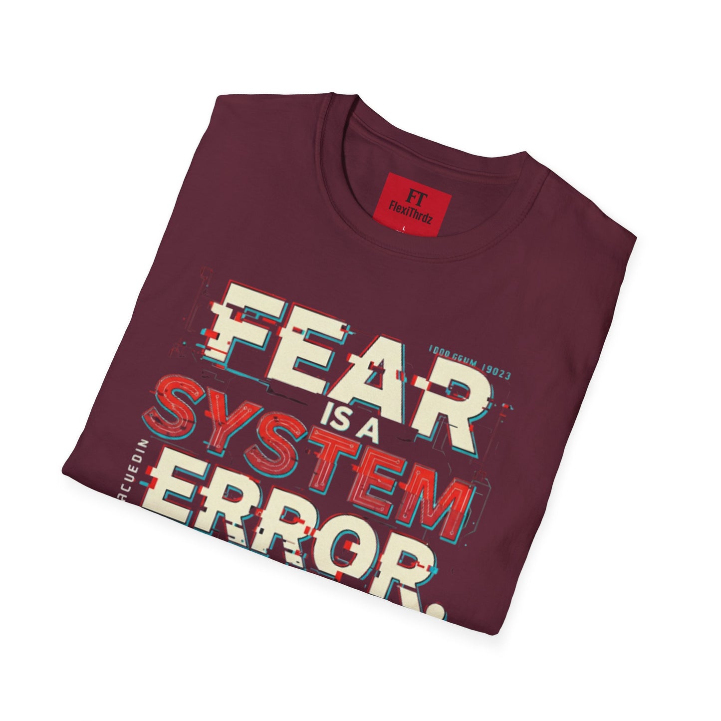 Fear is a System Error Unisex T-Shirt - Edgy Skull Graphic Tee