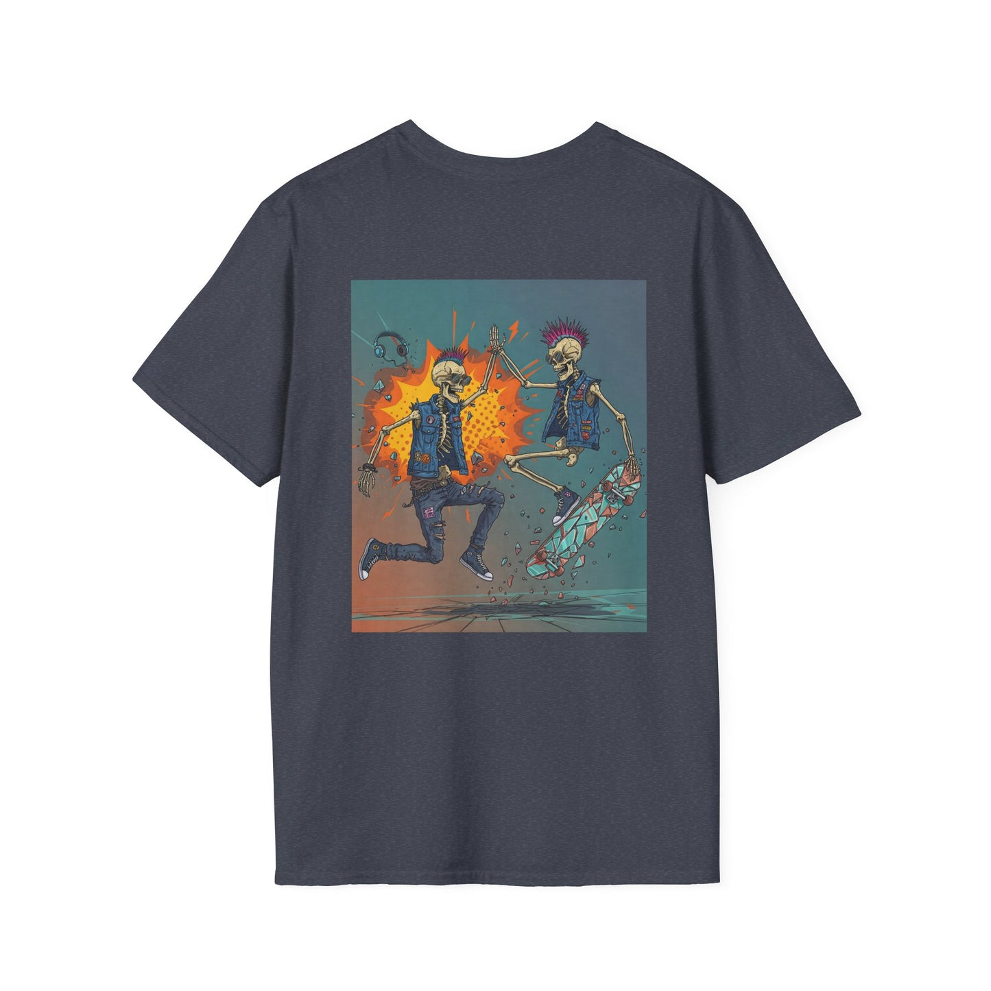 Undead and Unmatched Unisex Softstyle T-Shirt - Fun Graphic Tee for Halloween and Everyday Wear