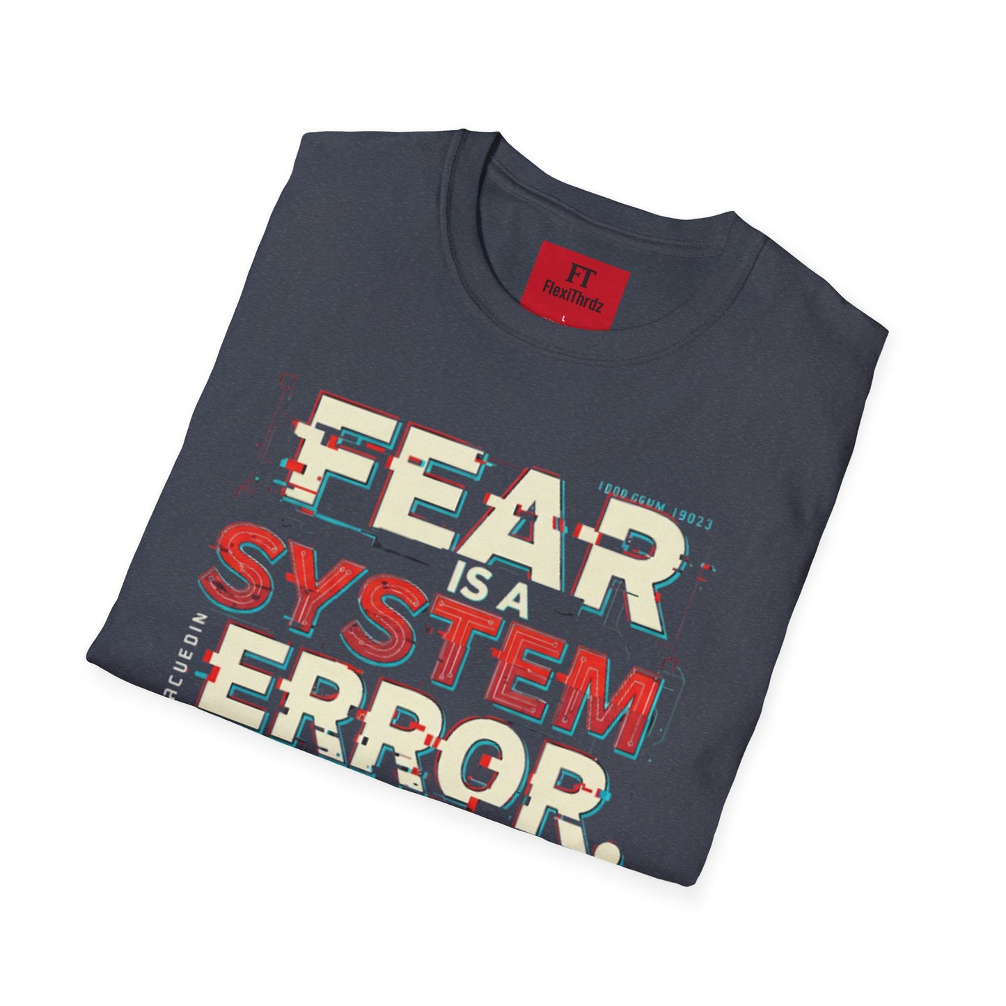 Fear is a System Error Unisex T-Shirt - Edgy Skull Graphic Tee