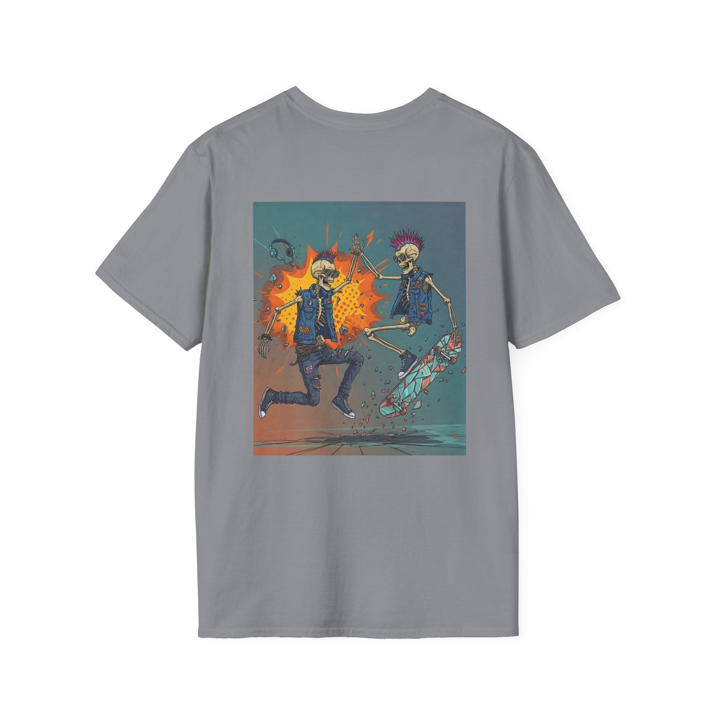 Undead and Unmatched Unisex Softstyle T-Shirt - Fun Graphic Tee for Halloween and Everyday Wear