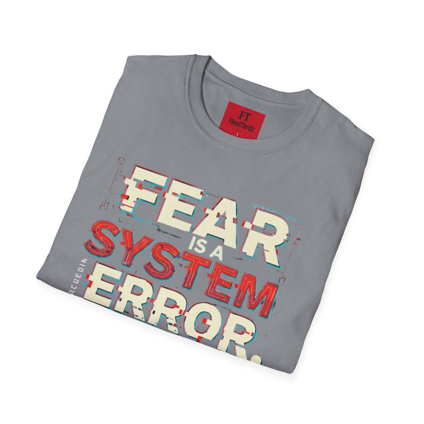 Fear is a System Error Unisex T-Shirt - Edgy Skull Graphic Tee