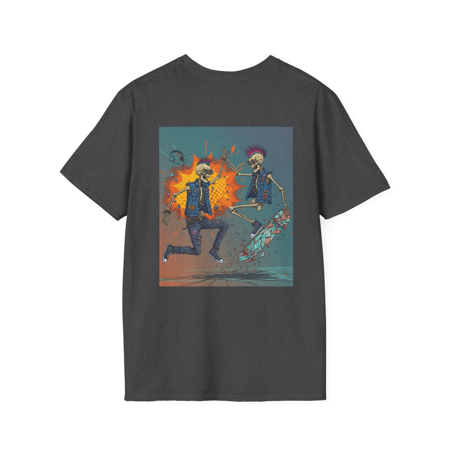 Undead and Unmatched Unisex Softstyle T-Shirt - Fun Graphic Tee for Halloween and Everyday Wear