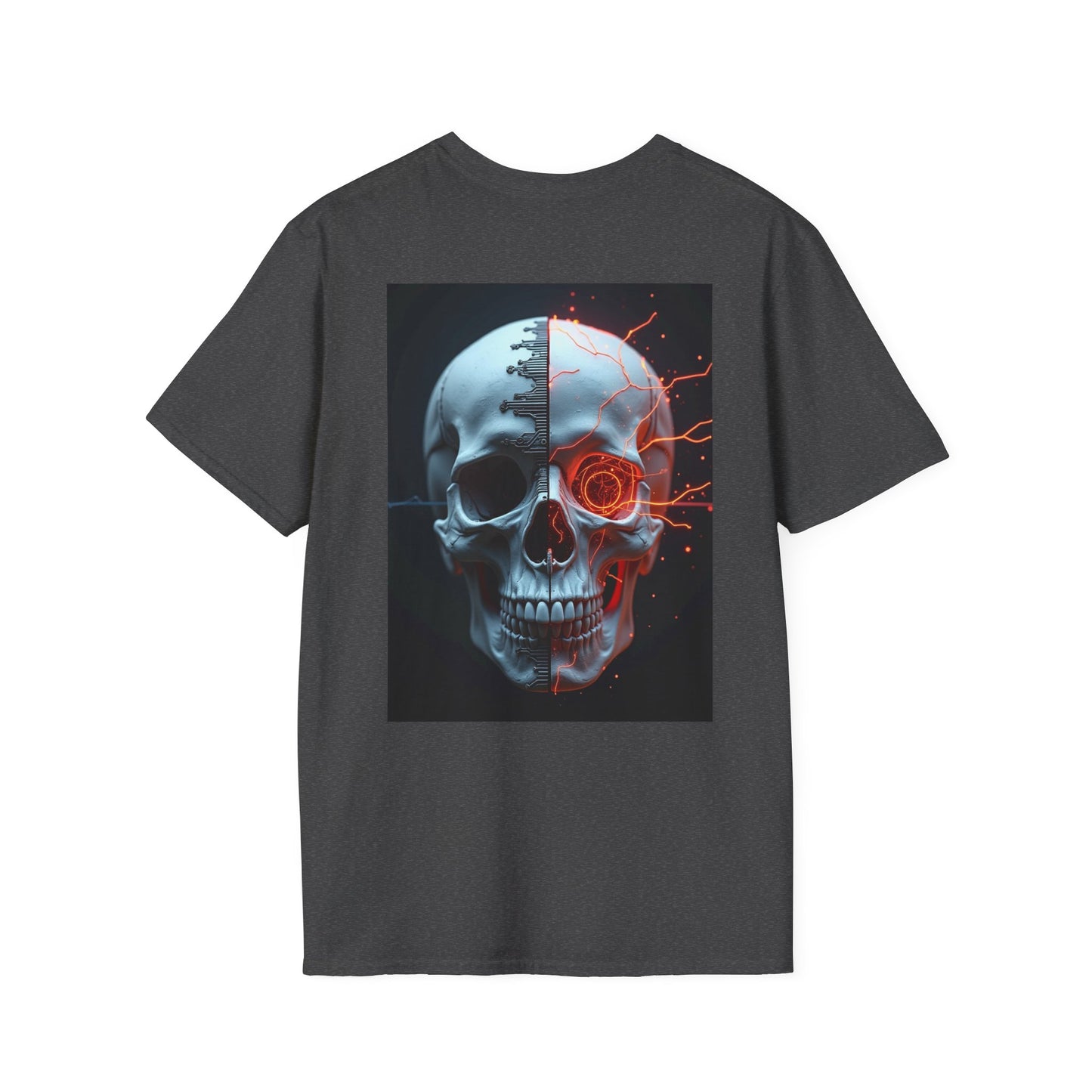 Fear is a System Error Unisex T-Shirt - Edgy Skull Graphic Tee