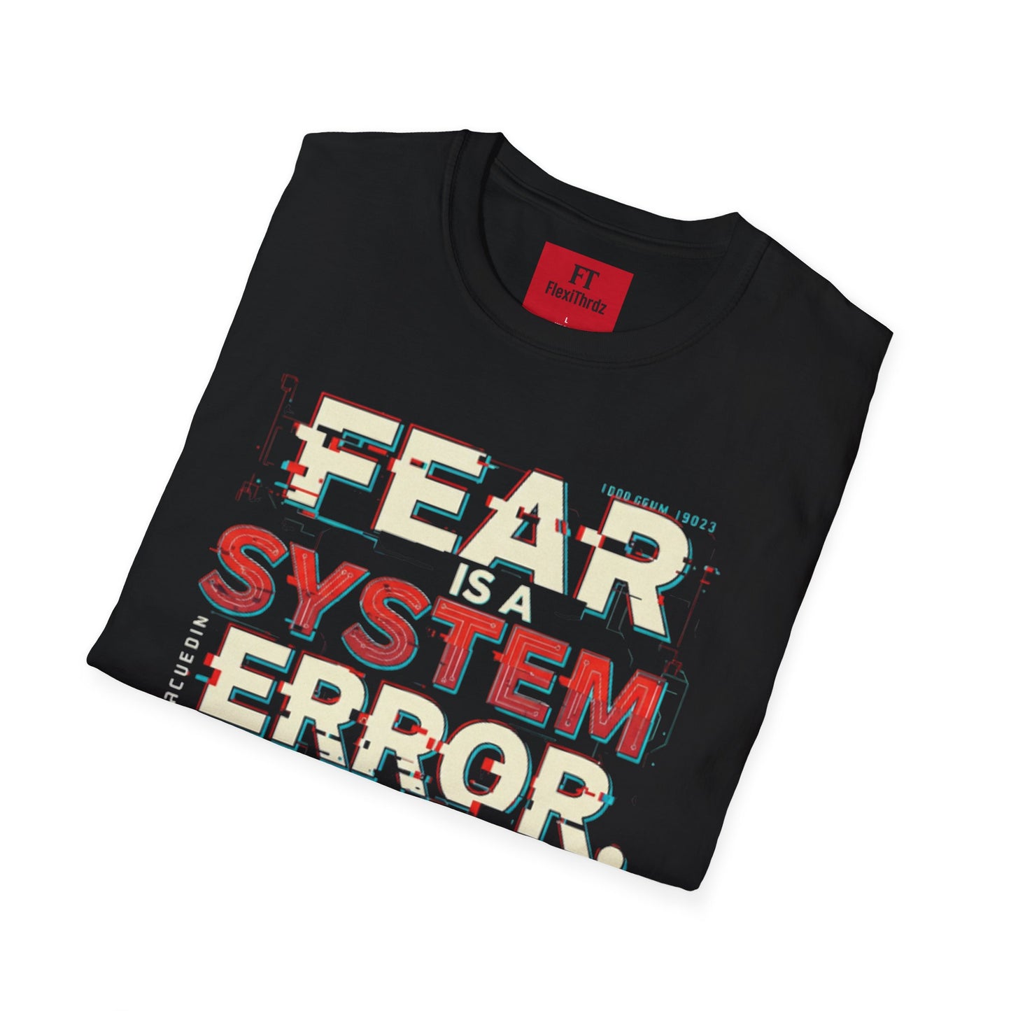 Fear is a System Error Unisex T-Shirt - Edgy Skull Graphic Tee