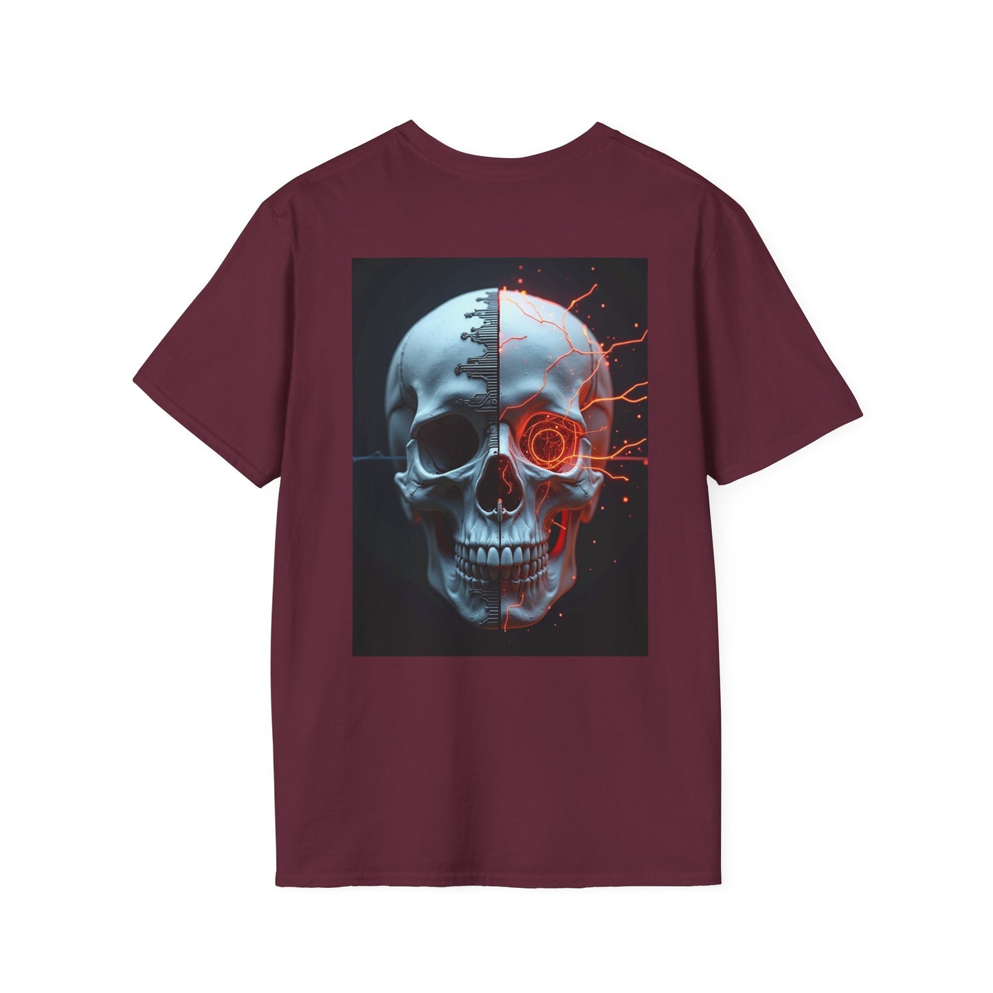 Fear is a System Error Unisex T-Shirt - Edgy Skull Graphic Tee